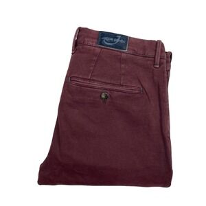 Jacob Cohen Burgundy Academy Bobby Thick Cotton Mens Chino Pants 31x28